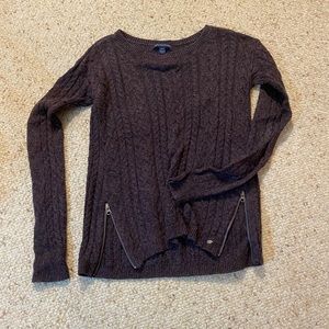 AEO Purple Knit Sweater